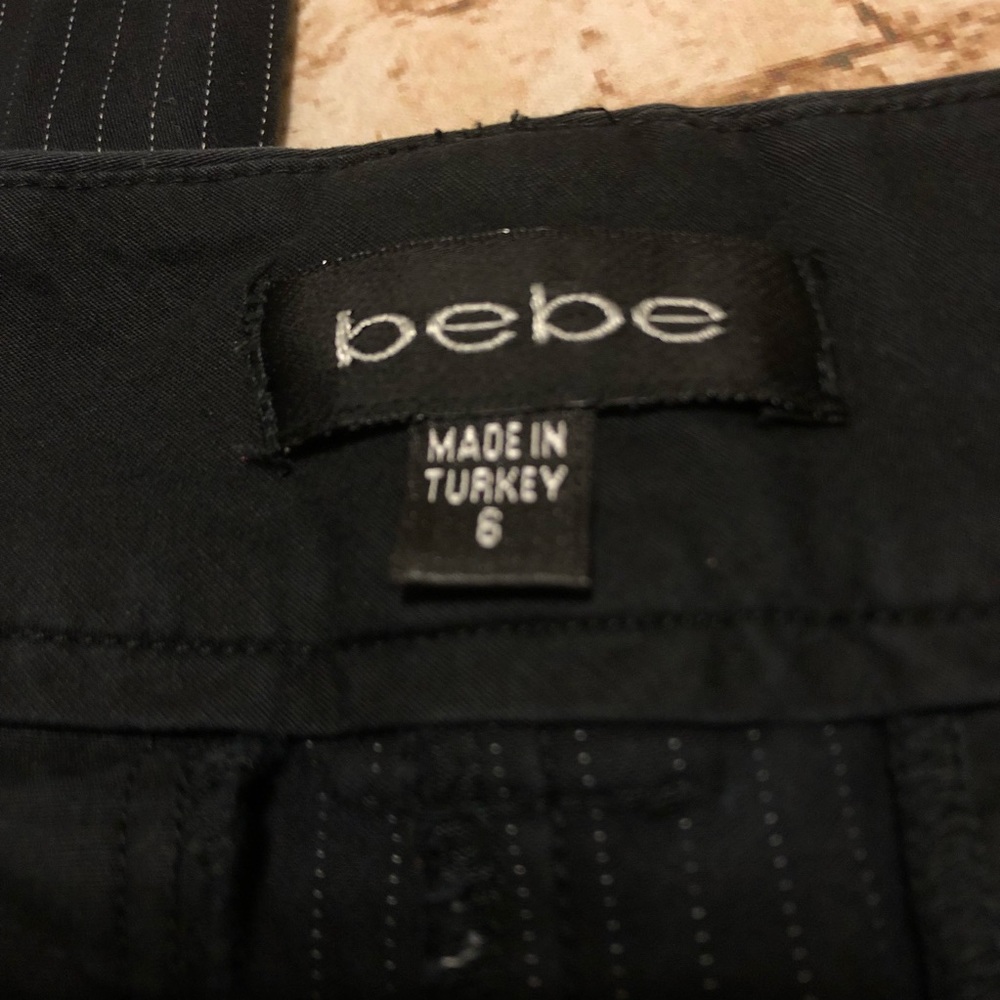 Bebe Pinstripe Dress Slacks / Trousers - Picture 7 of 8